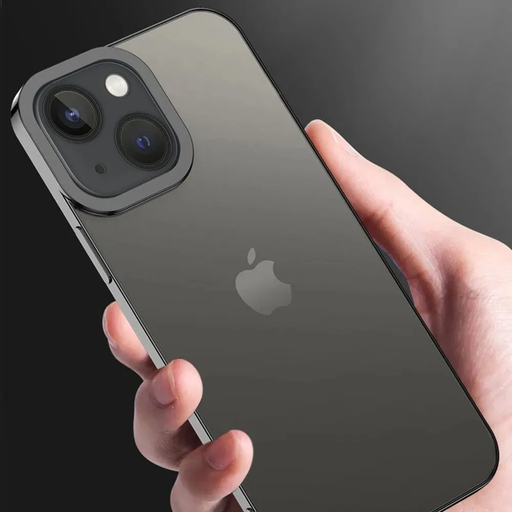 Etui do iPhone 14 Camera High PRO z osłoną kamery, czarne grafitowe