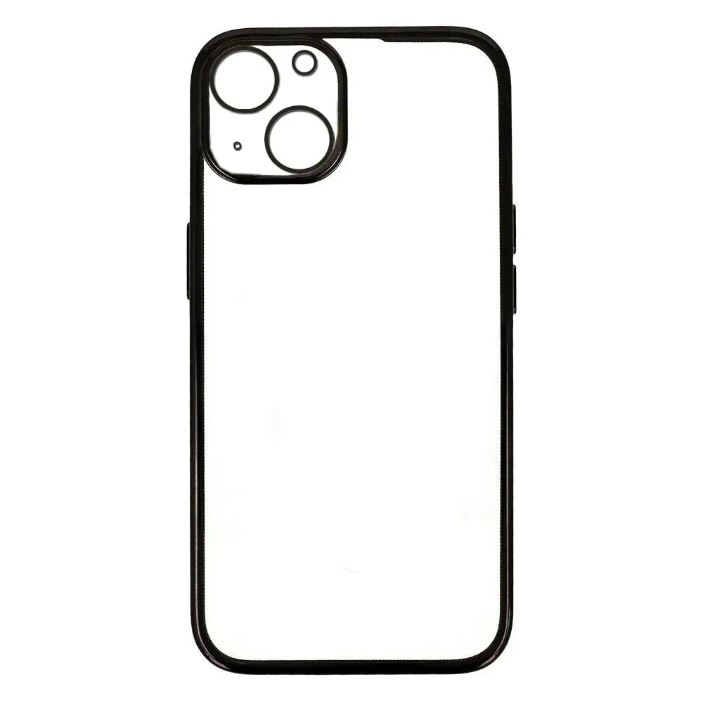Etui do iPhone 13 slim black z osłoną kamery, czarne grafitowe (OUTLET)