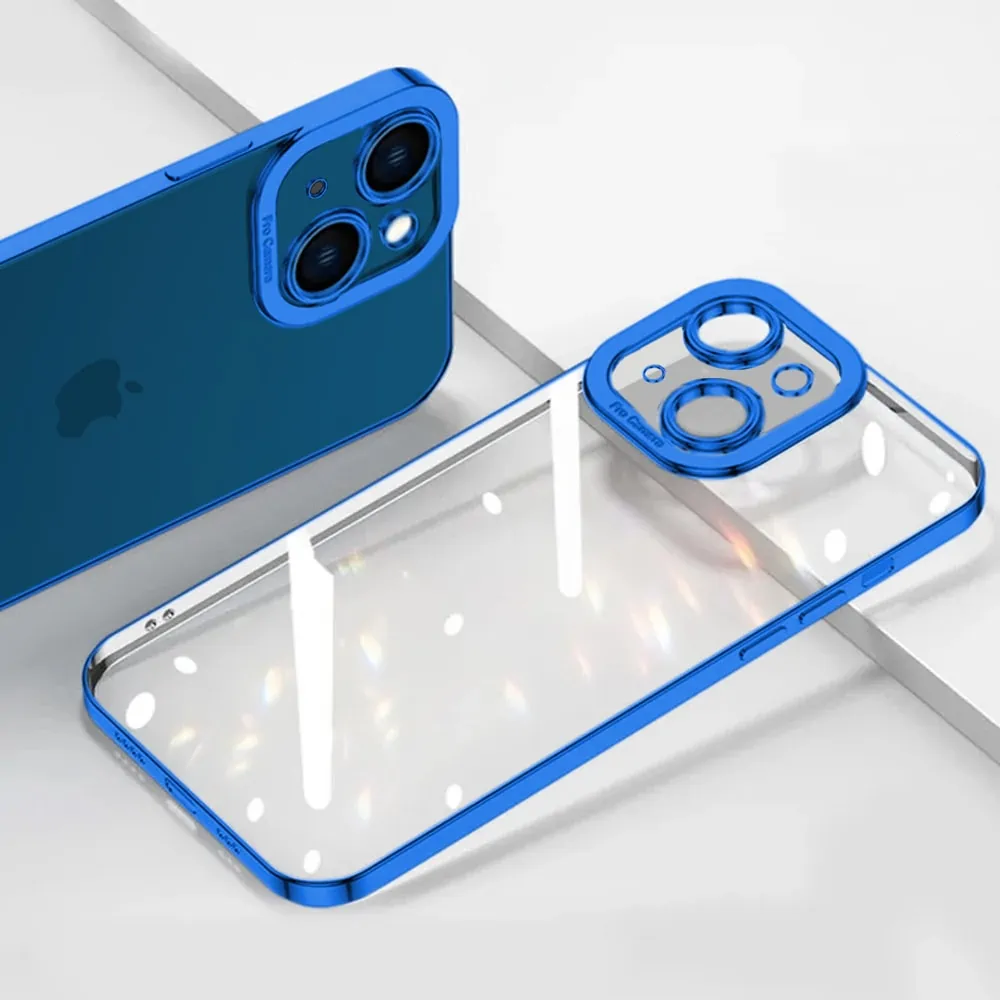 Etui do iPhone 13 Mini Camera High PRO z osłoną kamery, głęboki niebieski