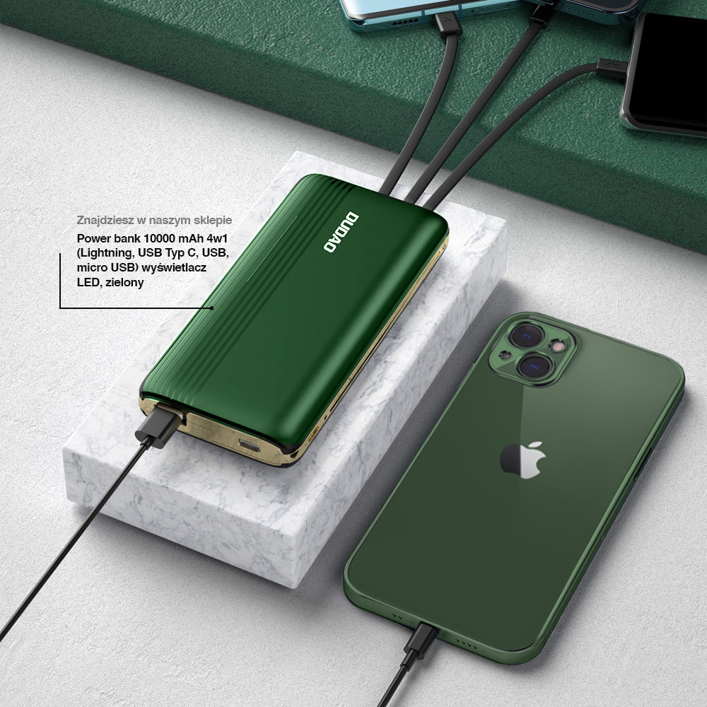 Etui do iPhone 13 slim green z osłoną kamery, ciemno zielone (OUTLET)