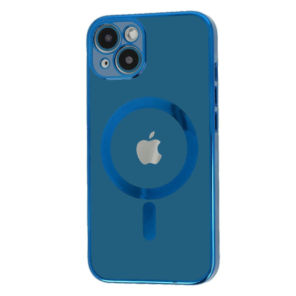 Etui do iPhone 13 premium navy blue MagSafe z osłoną kamery, granatowe (OUTLET)