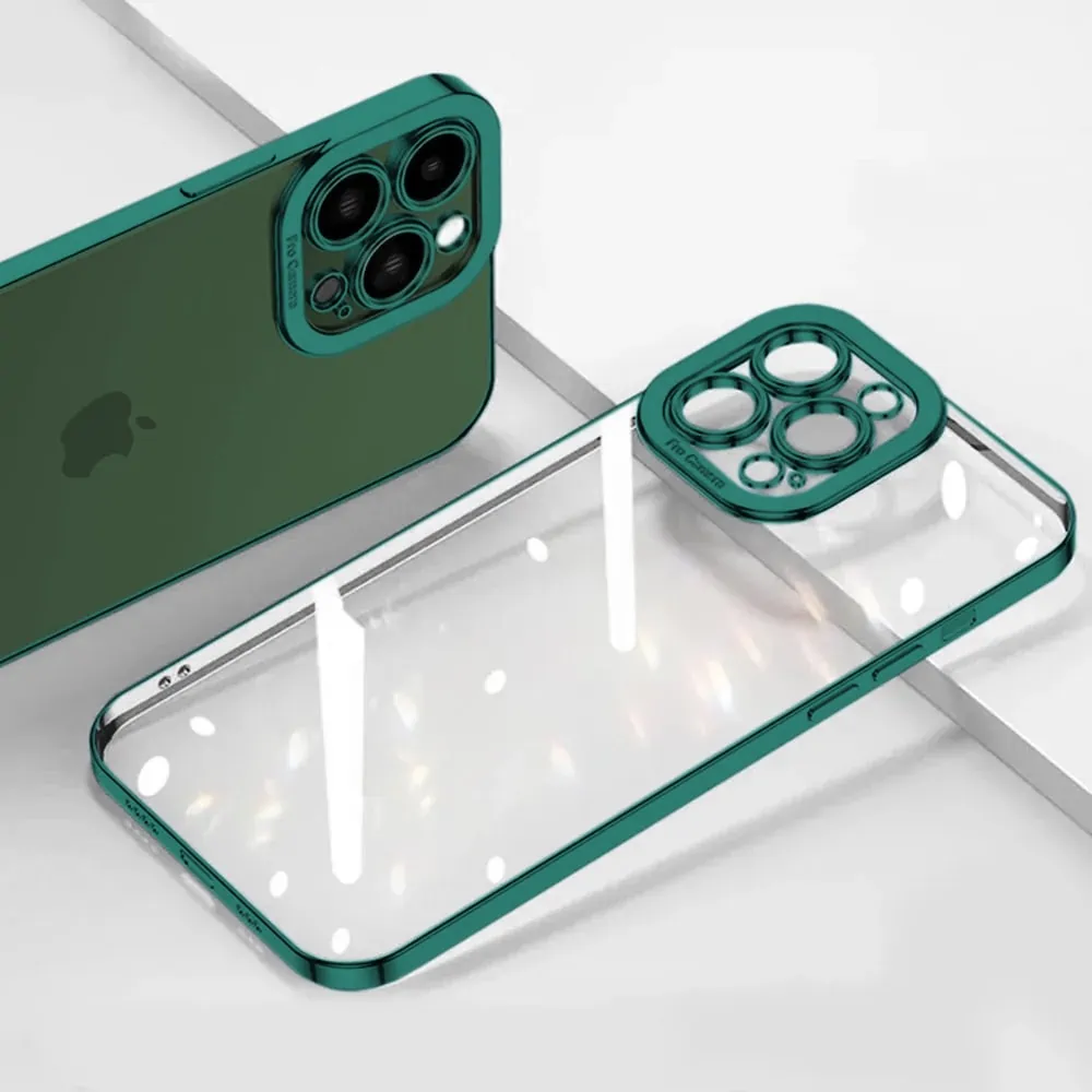 Etui do iPhone 13 Pro Camera High PRO z osłoną kamery, zielone alpejska zieleń (OUTLET)