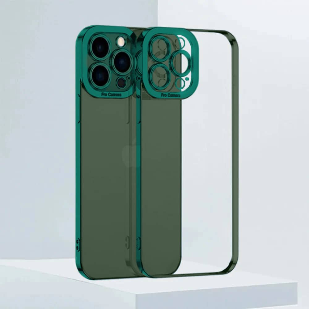 Etui do iPhone 13 Pro Camera High PRO z osłoną kamery, zielone alpejska zieleń (OUTLET)