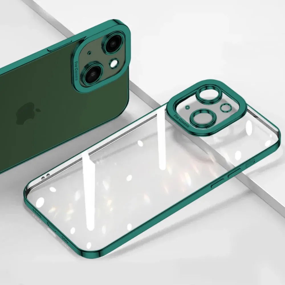 Etui do iPhone 13 Mini Camera High PRO z osłoną kamery, zielone alpejska zieleń