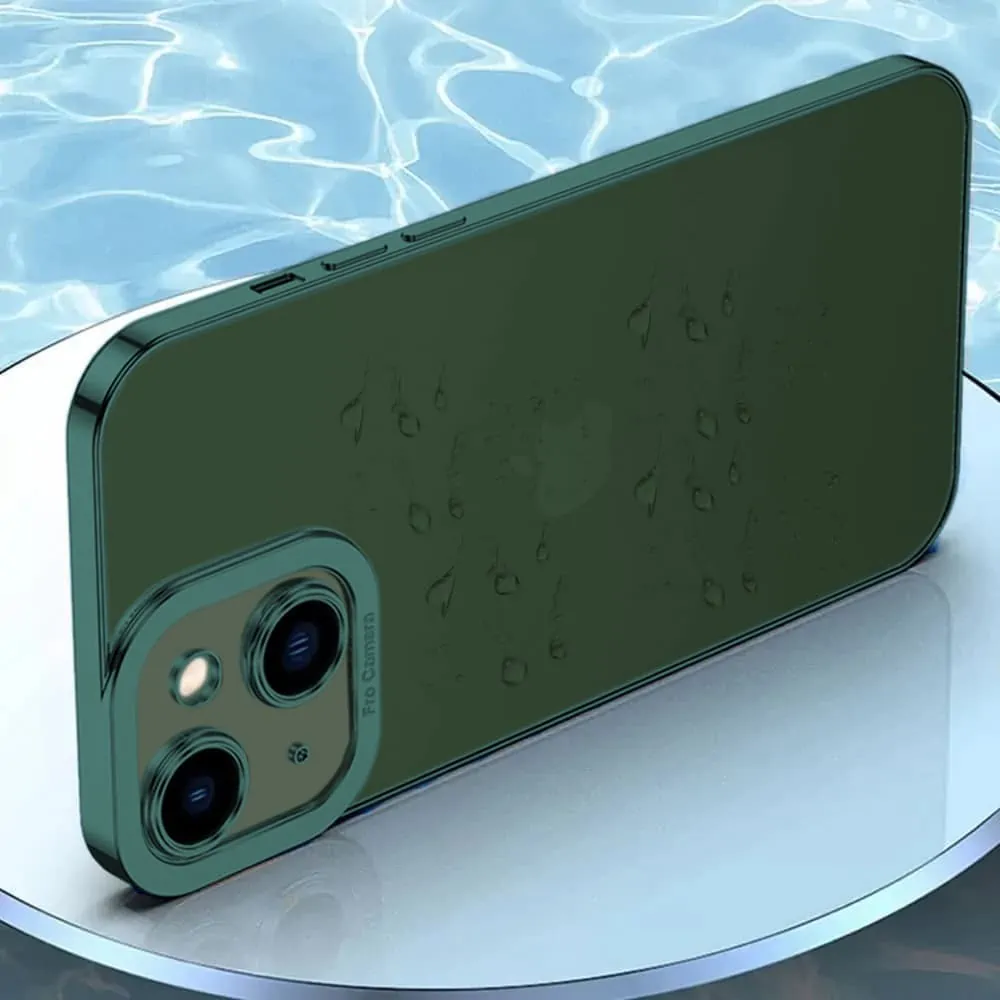 Etui do iPhone 13 Mini Camera High PRO z osłoną kamery, zielone alpejska zieleń