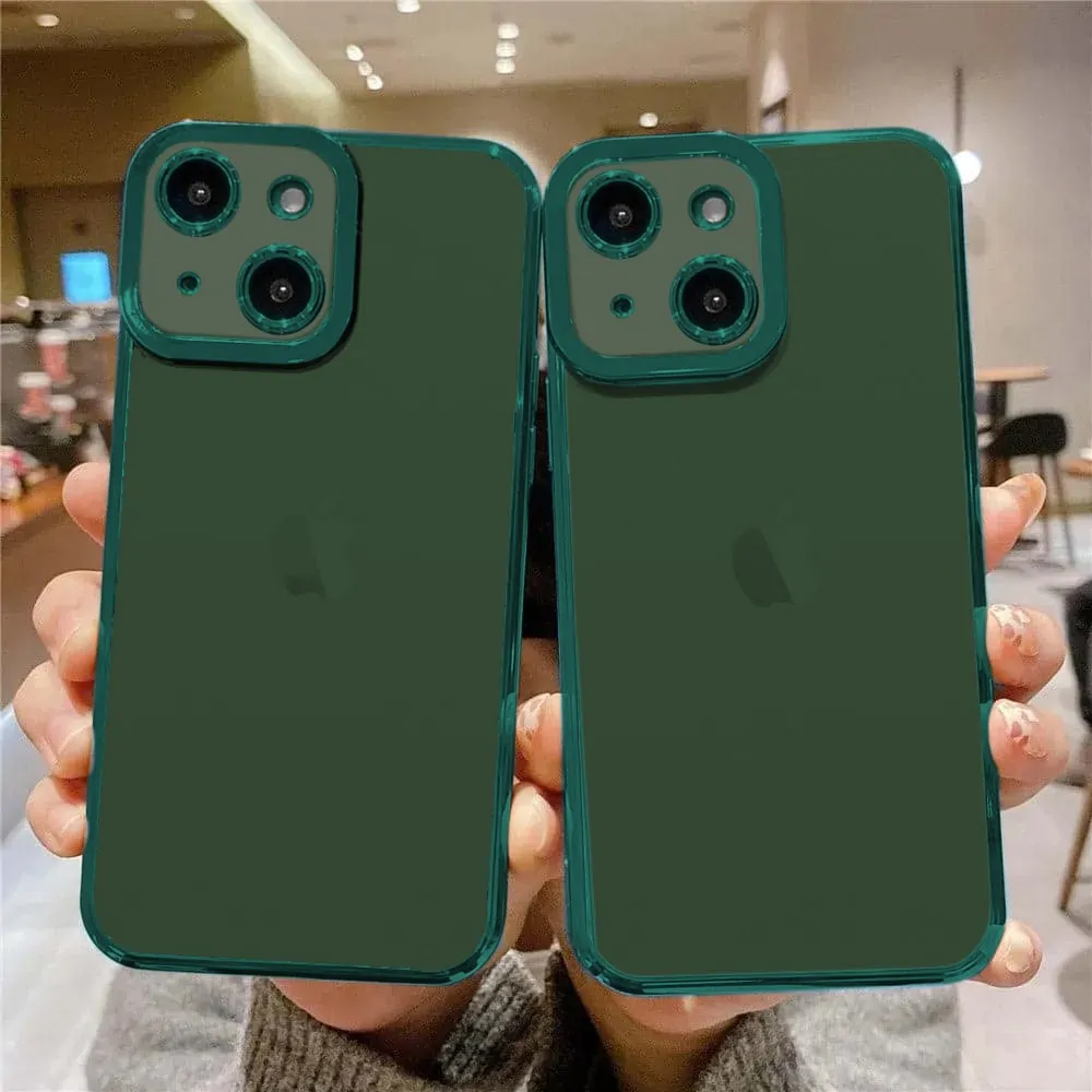 Etui do iPhone 13 Mini Camera High PRO z osłoną kamery, zielone alpejska zieleń