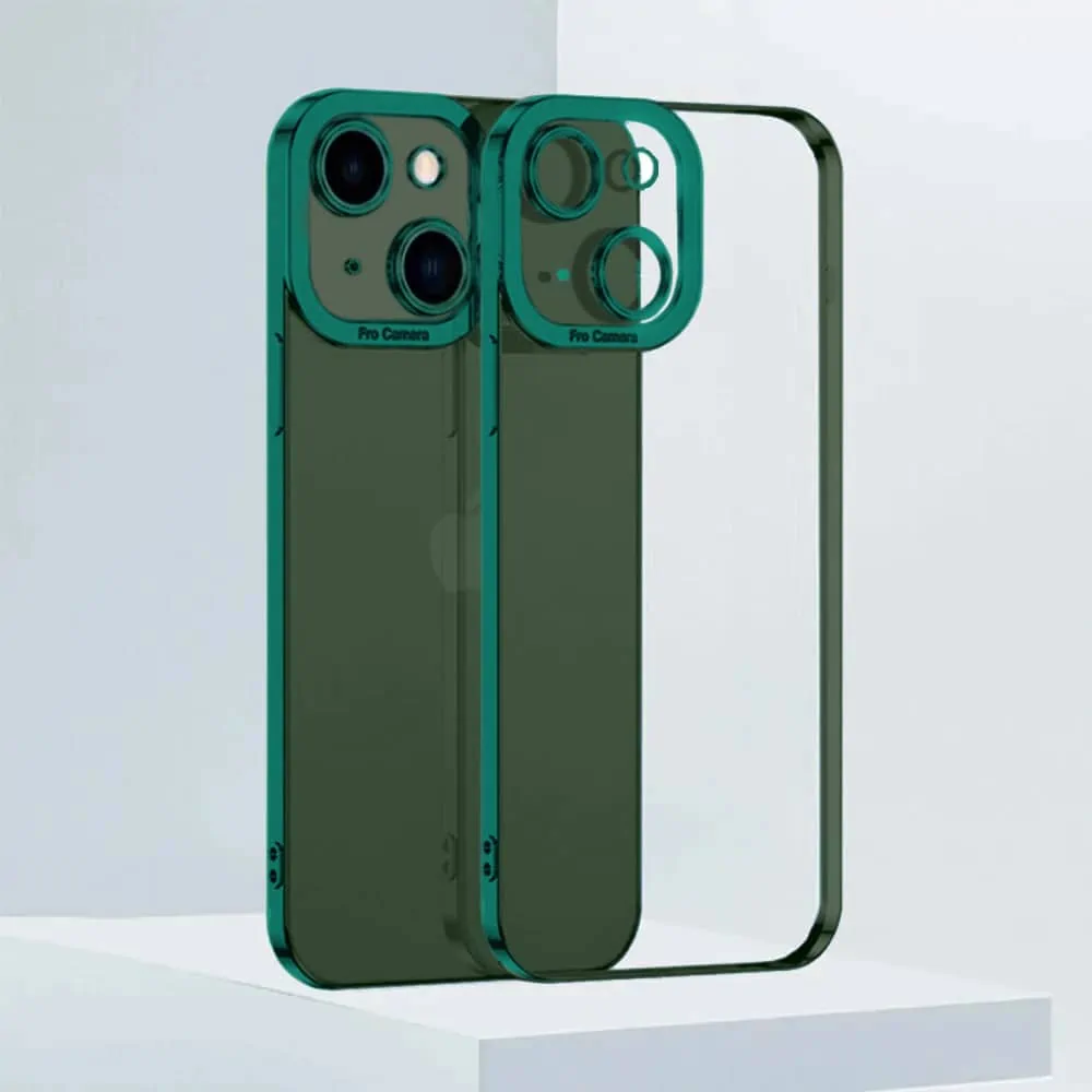 Etui do iPhone 13 Mini Camera High PRO z osłoną kamery, zielone alpejska zieleń