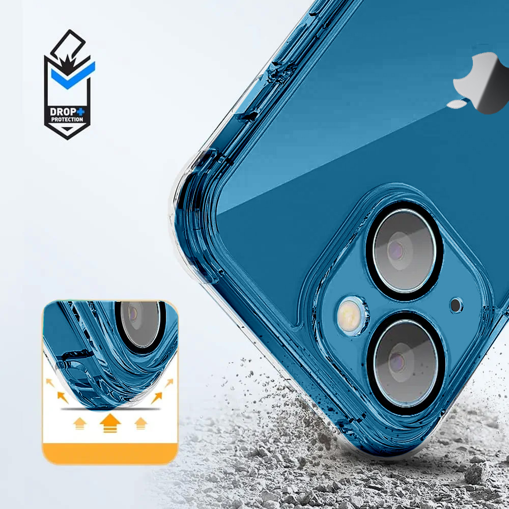 Etui do iPhone 13 Premium Protect Full Cover z osłoną kamery i obiektywów 9H, przeźroczyste (OUTLET)