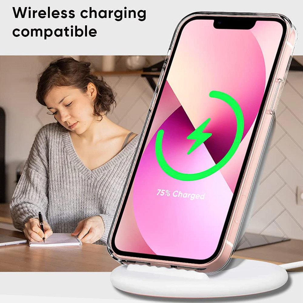 Etui do iPhone 13 ever CLEAR hybrid cienkie, odporne na żółknięcie, przeźroczyste