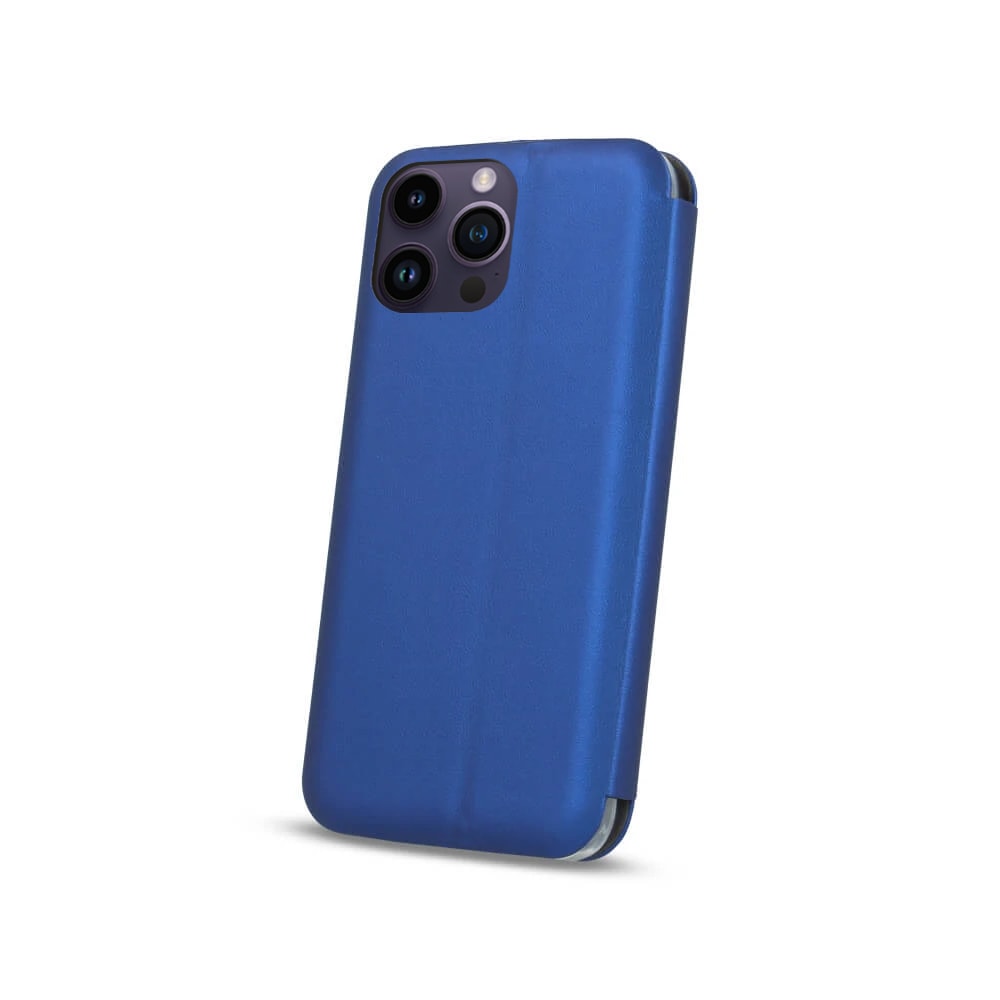 Etui do iPhone 13 Pro Max klasyczne z magnetyczną klapką, niebieskie