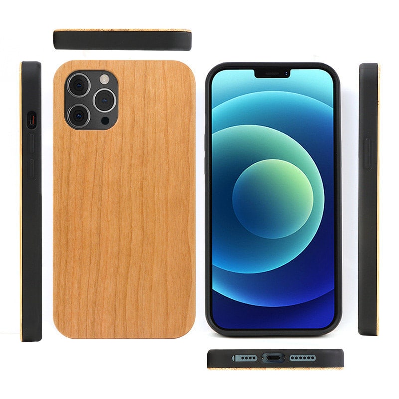 Etui do iPhone 12 Pro Max prawdziwe drewno – bambus