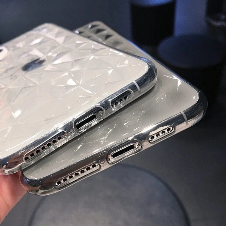 Etui przeźroczyste diamentowe na iPhone 11 Pro Max – kryształowe pryzmaty