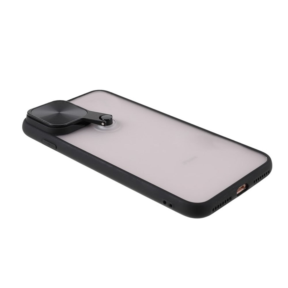 Etui do iPhone 11 Hybrid matowe z obracaną 360 osłoną na aparat czarny