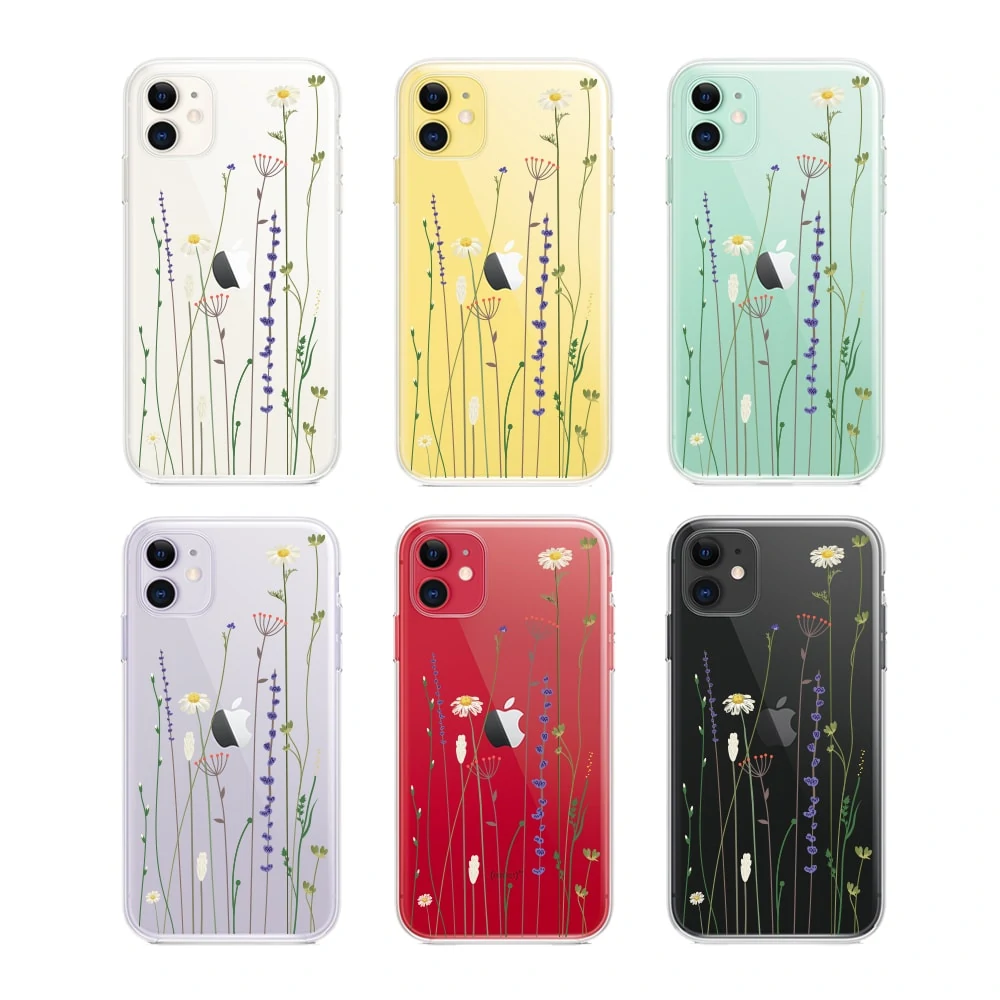 Etui do iPhone 11 przeźroczyste stylowe wiosenne kwiaty