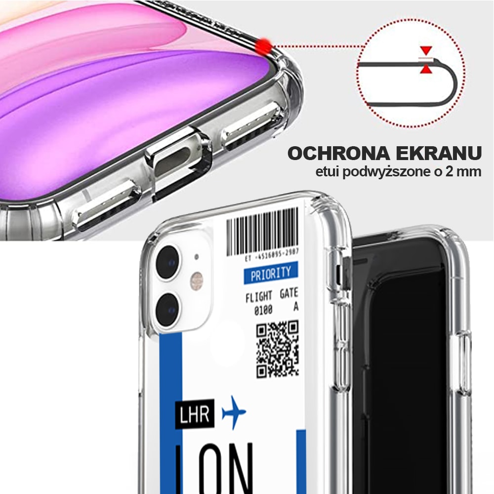Etui do iPhone 11 bilet lotniczy do Londynu