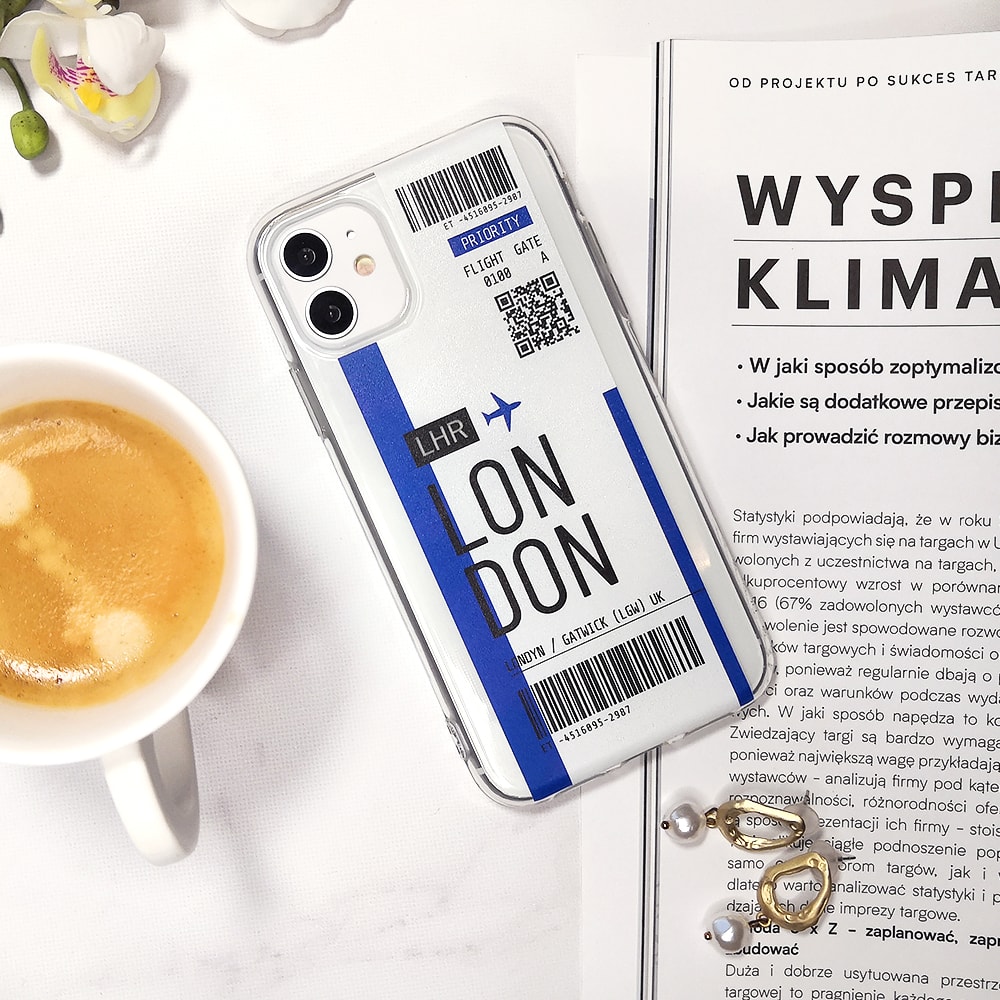 Etui do iPhone 11 bilet lotniczy do Londynu