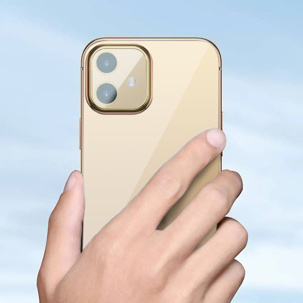 Etui do iPhone 13 Pro Max Slim gold dream przeźroczyste czerwone złoto (OUTLET)