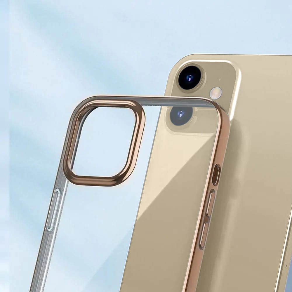 Etui do iPhone 13 Pro Max Slim gold dream przeźroczyste czerwone złoto (OUTLET)