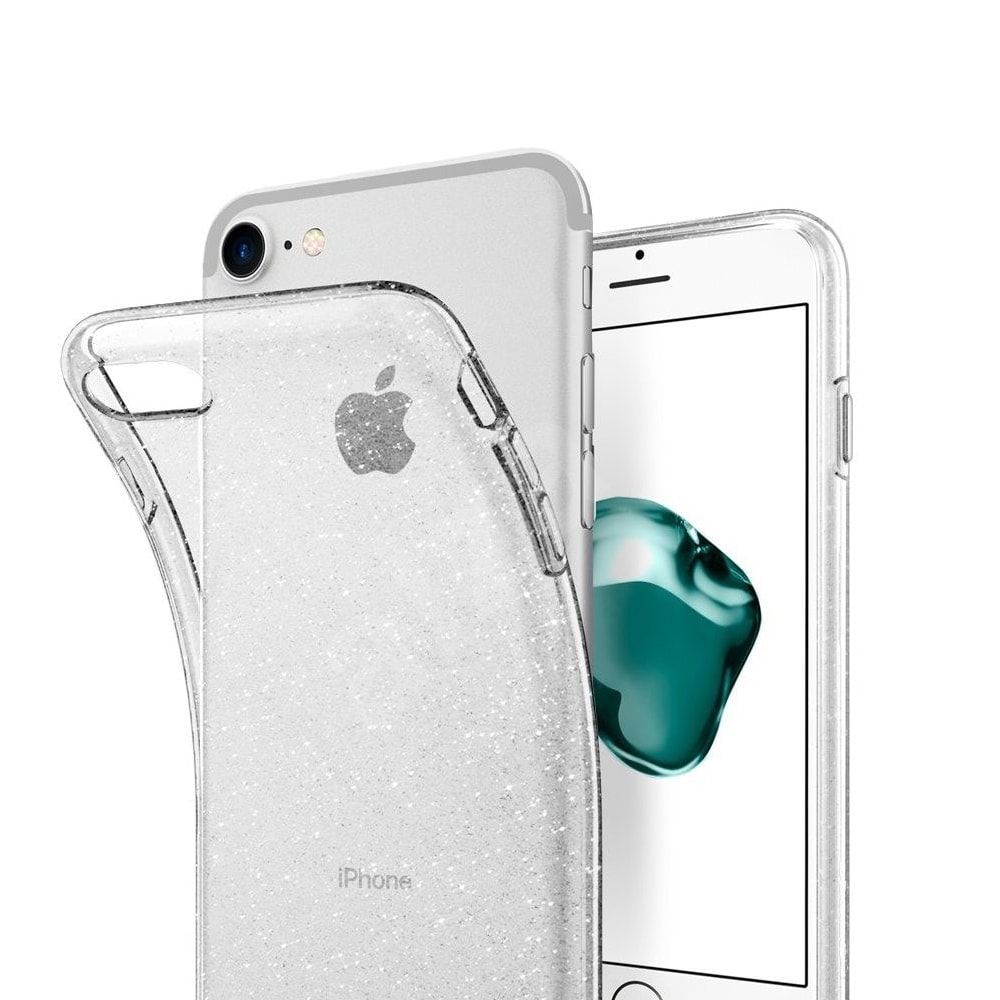 Etui do iPhone SE2022/SE2020/8/7 z brokatem ochronne przeźroczyste glitter