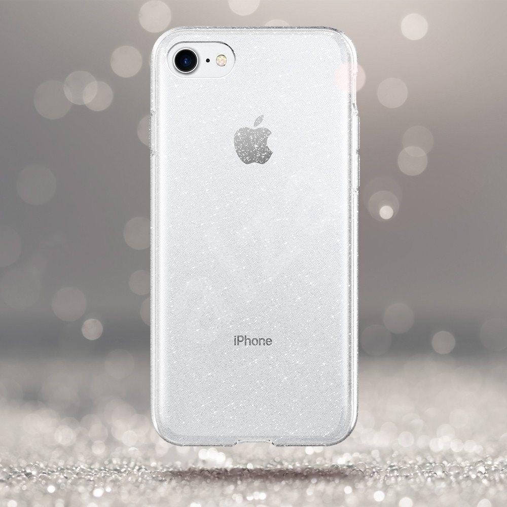 Etui do iPhone SE2022/SE2020/8/7 z brokatem ochronne przeźroczyste glitter