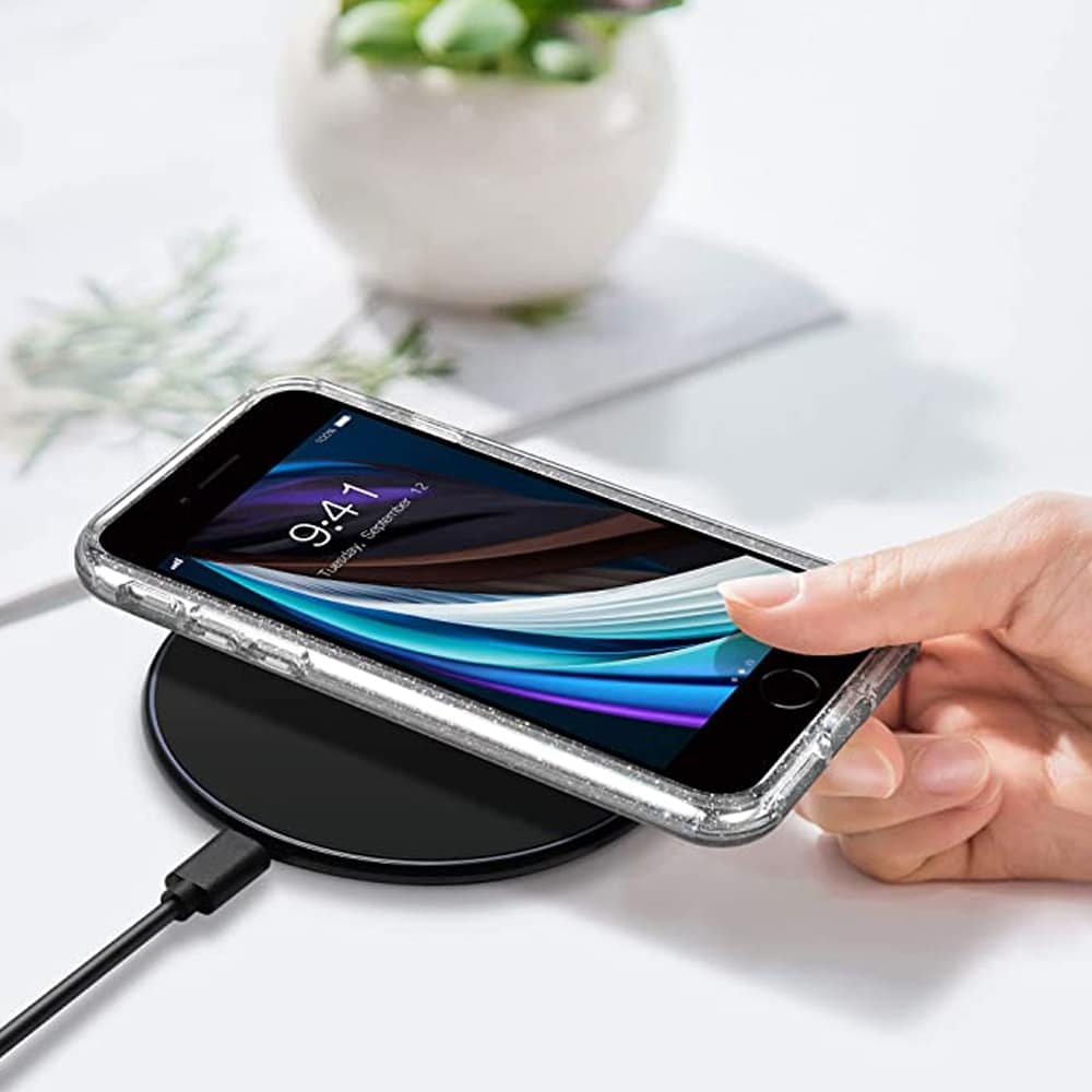 Etui do iPhone SE2022/SE2020/8/7 z brokatem ochronne przeźroczyste glitter