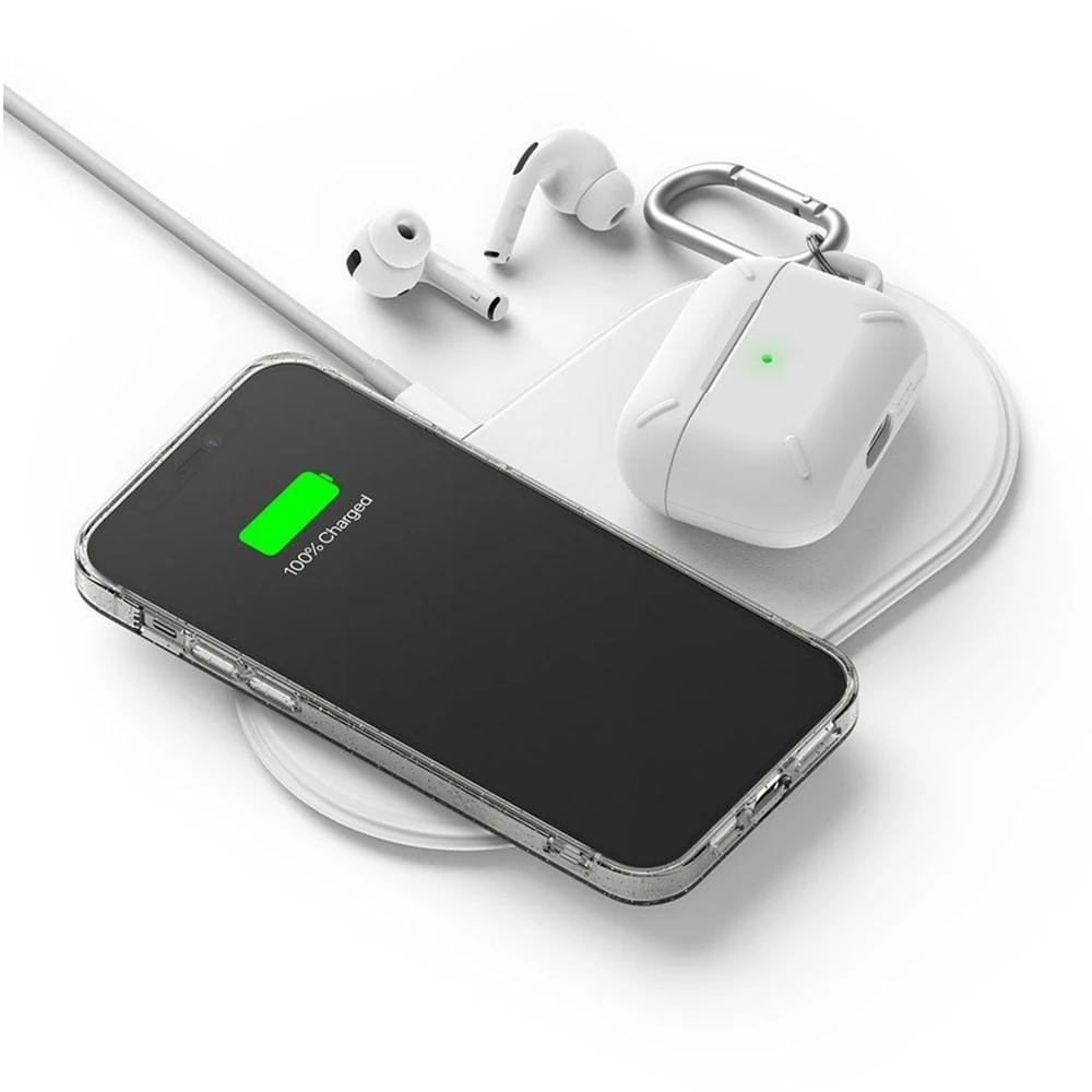 Etui do iPhone 12 silikonowe stylowe białe serduszka