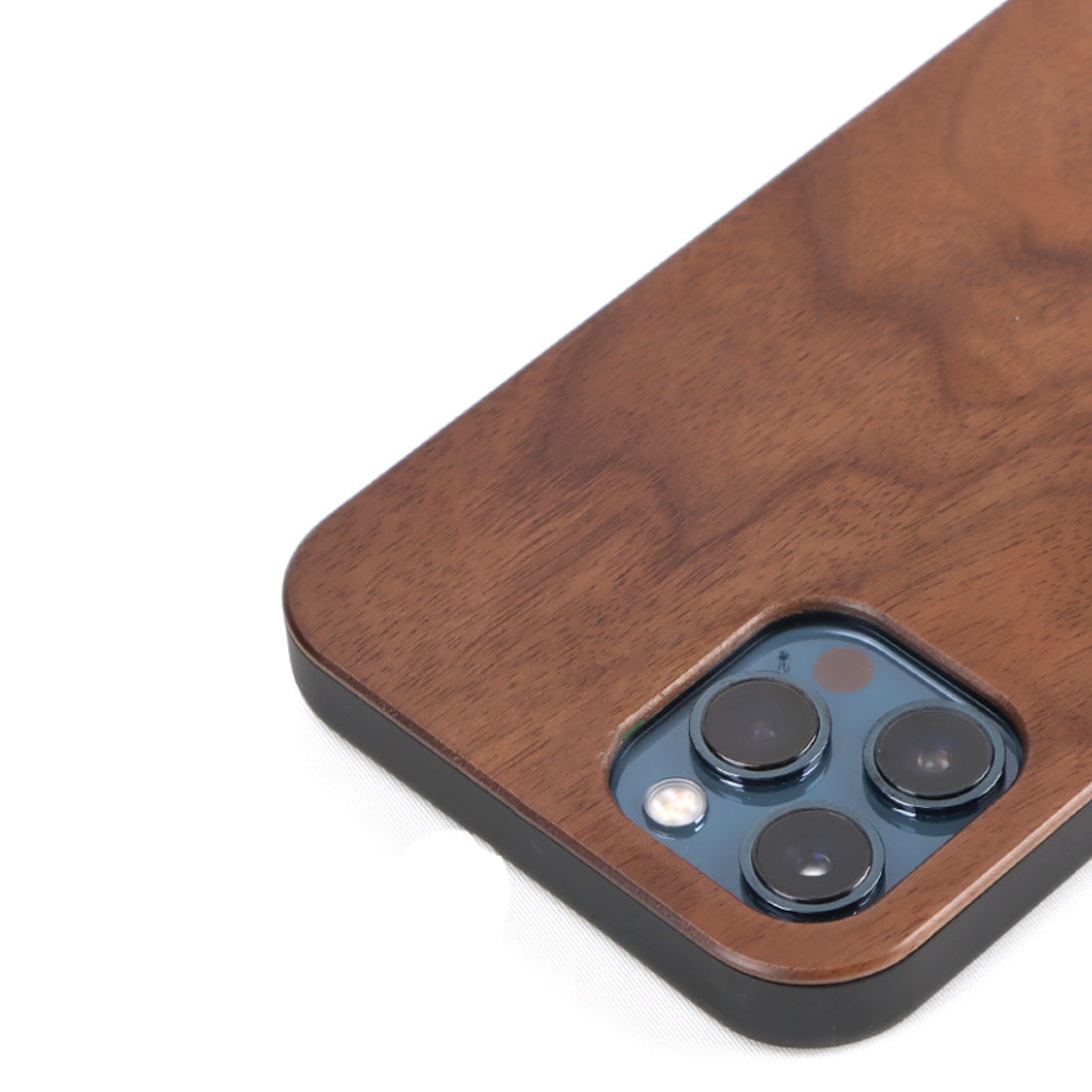 Etui do iPhone 12 Pro Max prawdziwe drewno – mahoń