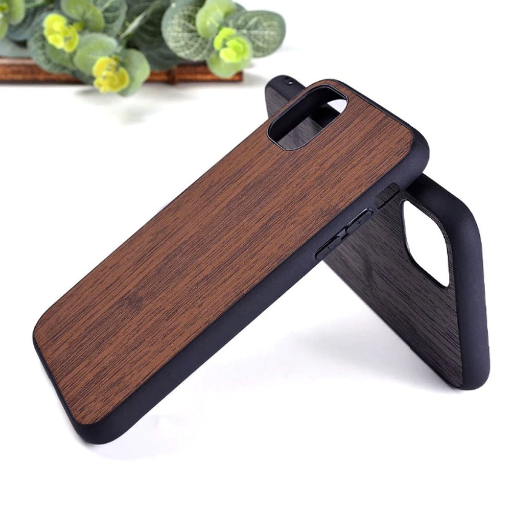 Etui do iPhone 12 Pro Max prawdziwe drewno – mahoń