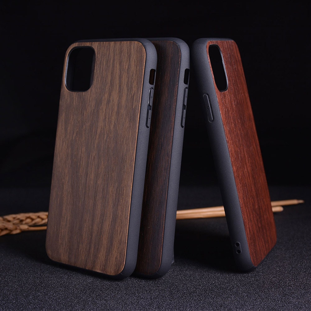 Etui do iPhone 12 Pro Max prawdziwe drewno – mahoń