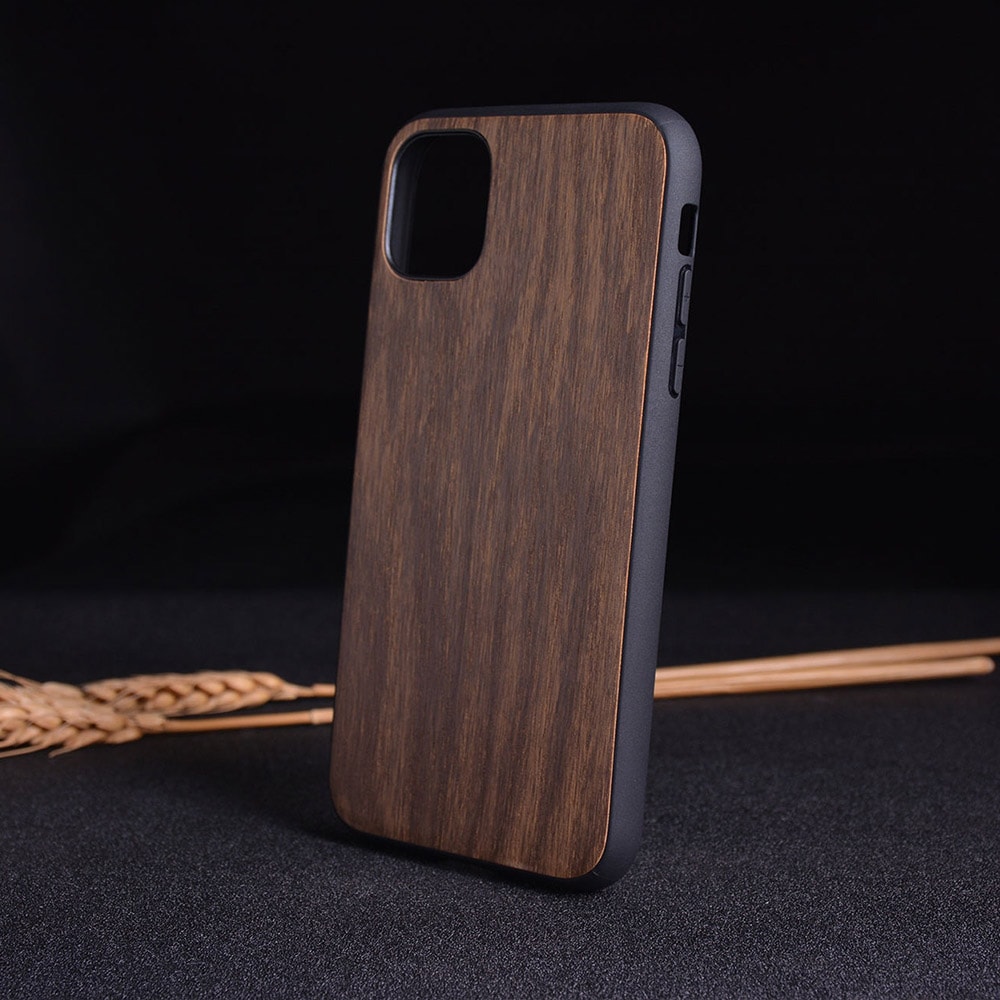 Etui do iPhone 12 Pro Max prawdziwe drewno – mahoń