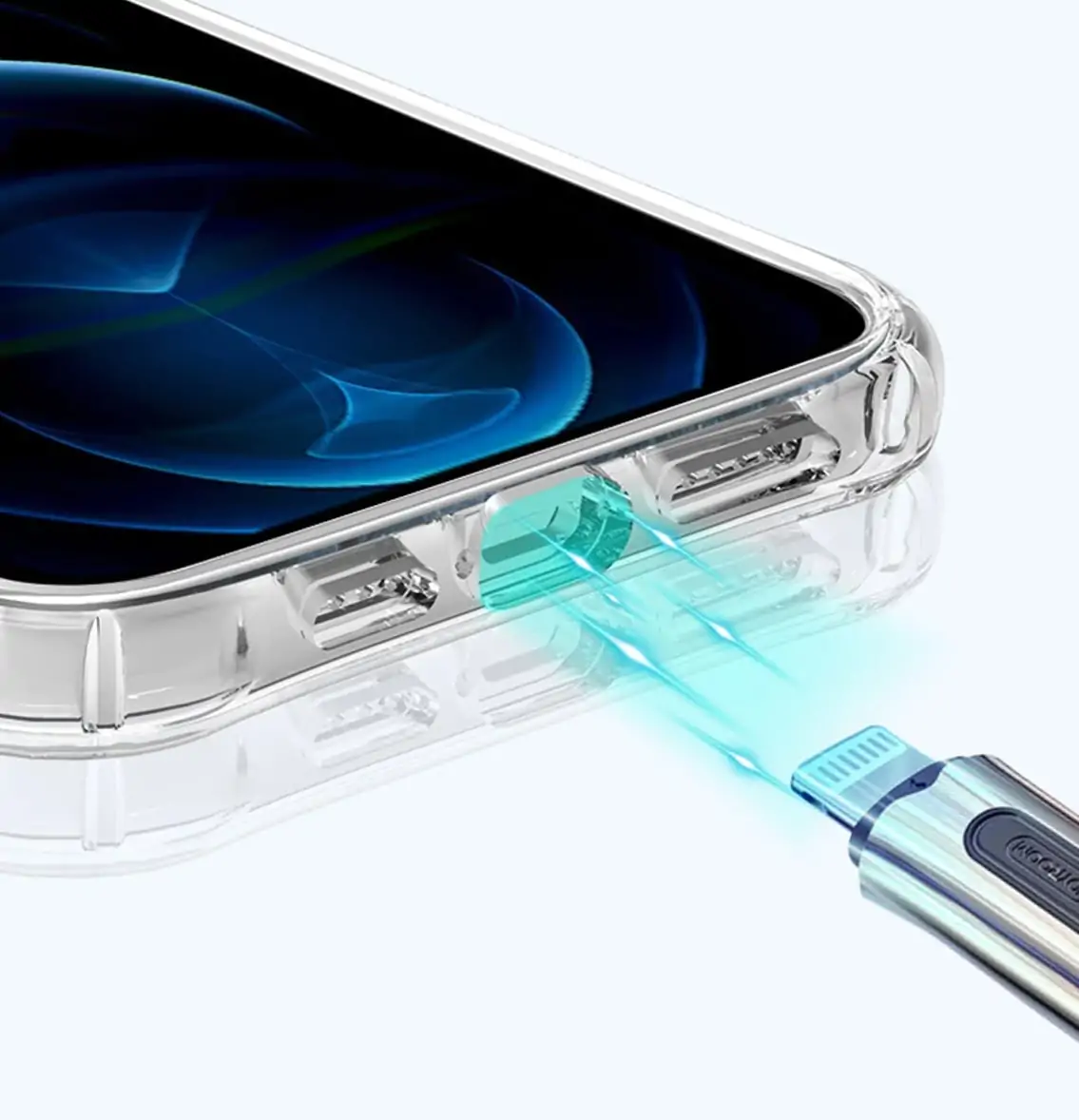 Etui do iPhone 12 Pro Max z MagSafe, twardy tył, przeźroczyste