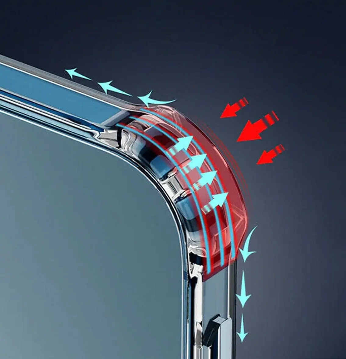 Etui do iPhone 12 Pro Max z MagSafe, twardy tył, przeźroczyste