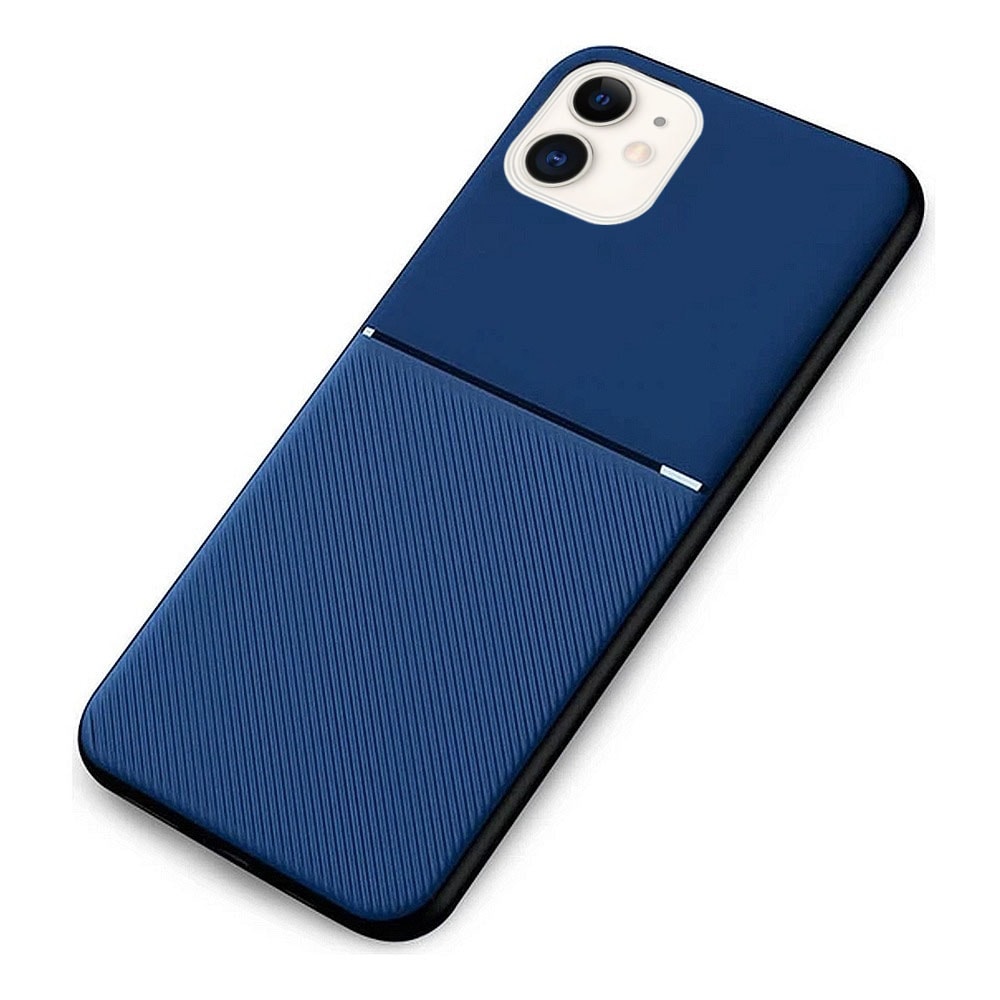 Etui do iPhone 12 Elite Blue karbon, pancerne, wytrzymałe, osłona na aparat, granatowe