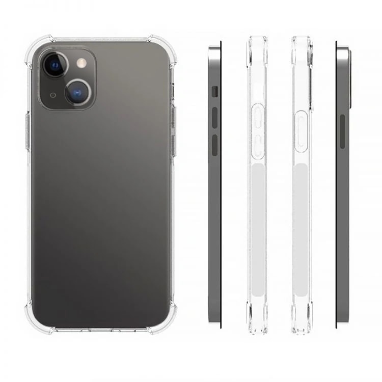 Etui do iPhone 13 Mini pancerne anti-shock ze wzmocnionymi krawędziami, przeźroczyste