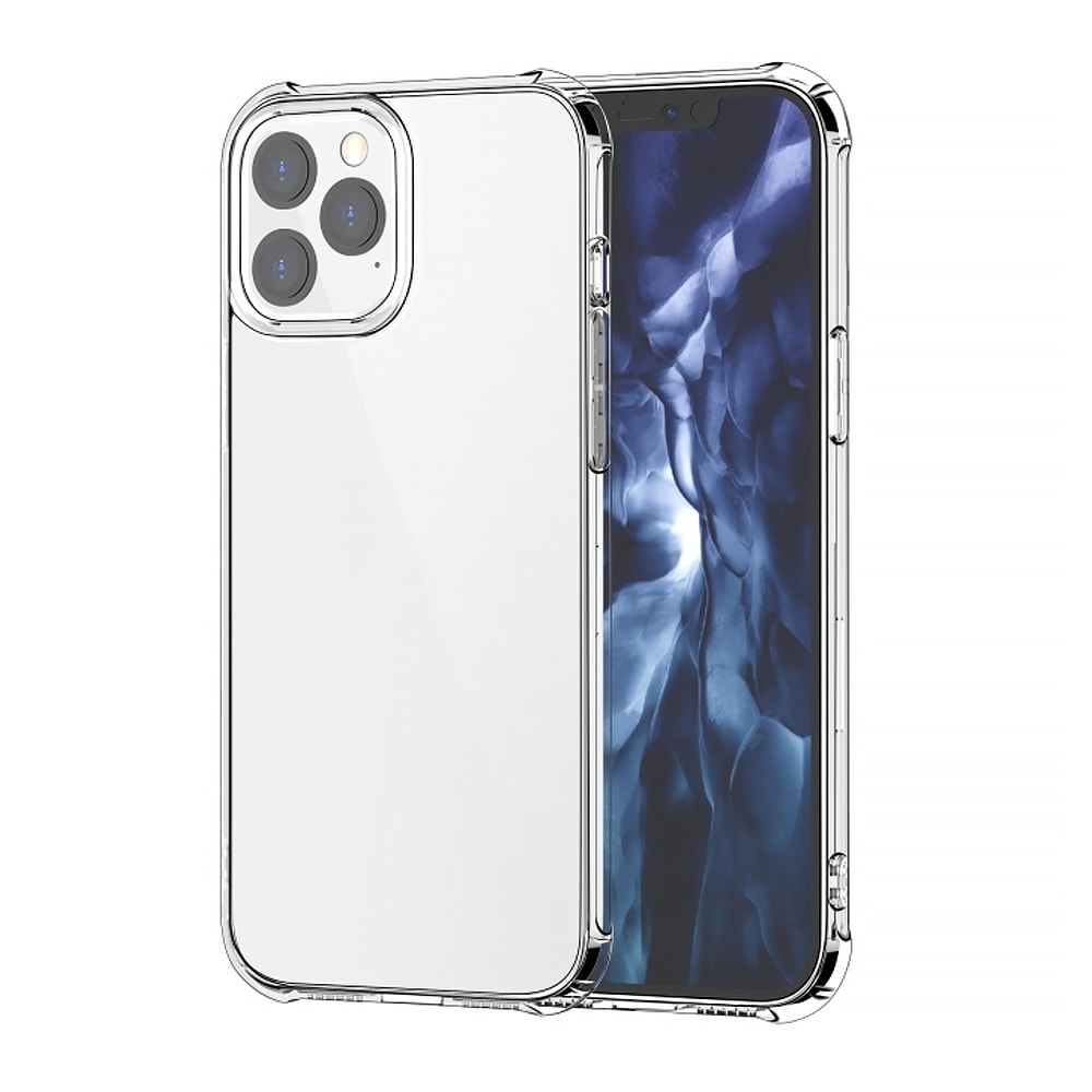 Etui do iPhone 12 Pro pancerne anti-shock ze wzmocnionymi krawędziami, przeźroczyste