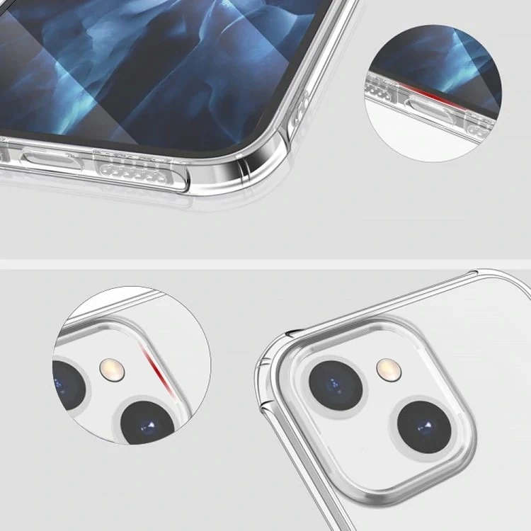 Etui do iPhone 13 Mini pancerne anti-shock ze wzmocnionymi krawędziami, przeźroczyste
