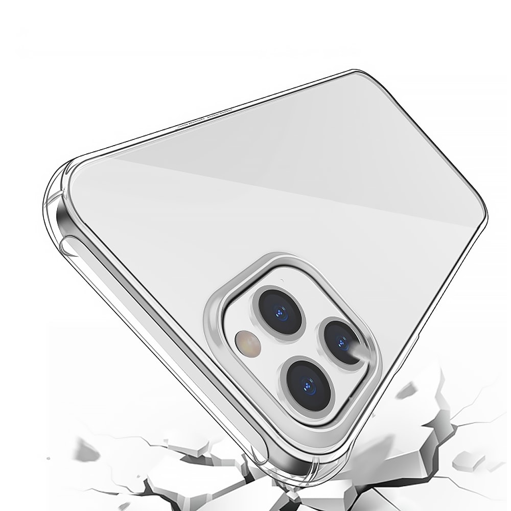 Etui do iPhone 12 Pro pancerne anti-shock ze wzmocnionymi krawędziami, przeźroczyste
