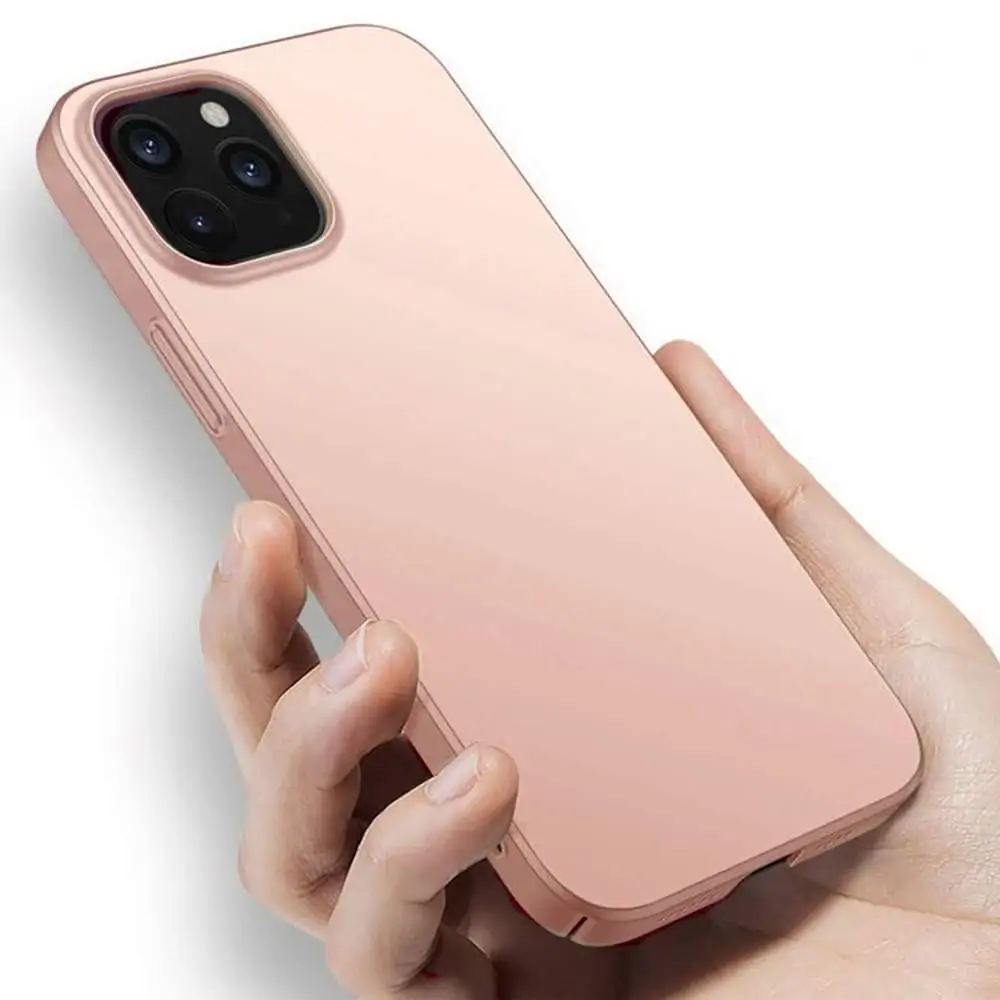 Etui do iPhone 12 Pro Skin Matt satynowe ultra cienkie, różowe złoto