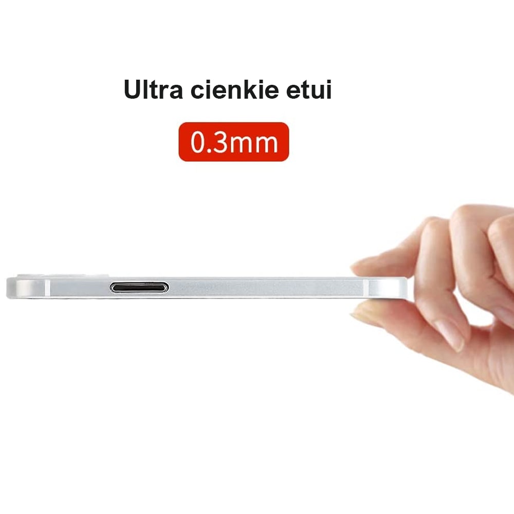 Etui do iPhone 13 Pro Max cienkie półprzezroczyste skin shield