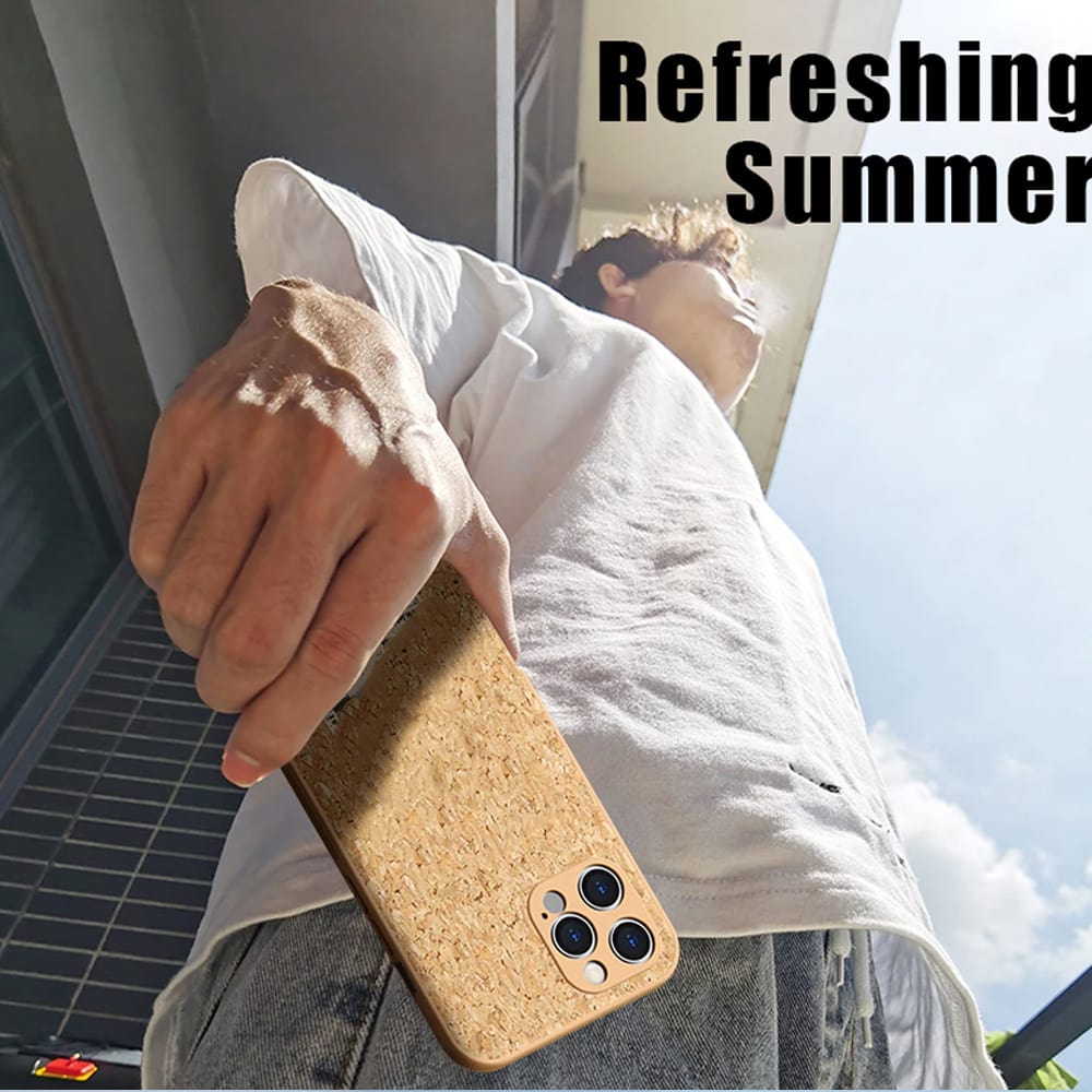 Etui do iPhone 13 Pro Max naturalne drewniane korkowe