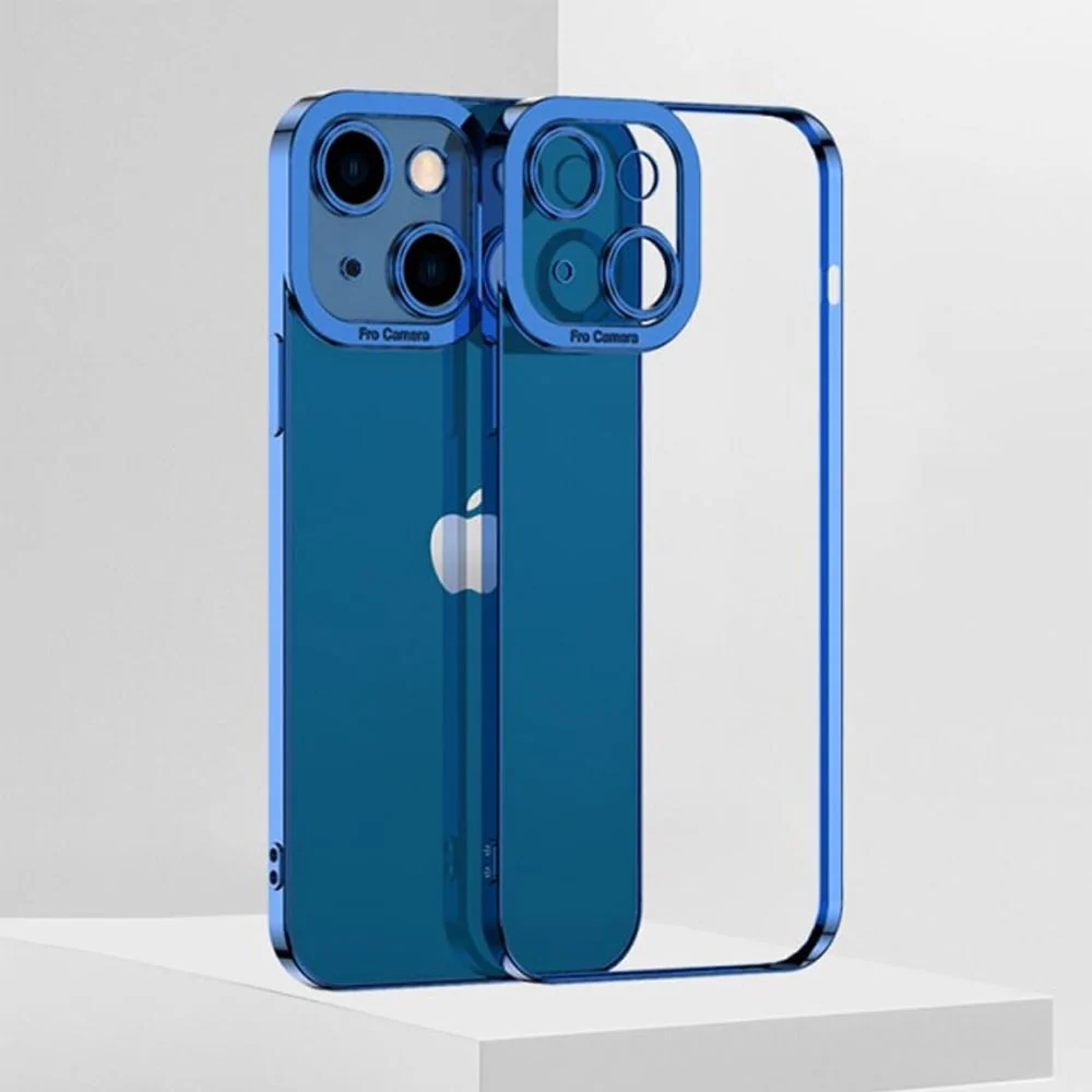 Etui do iPhone 13 Mini Camera High PRO z osłoną kamery, głęboki niebieski