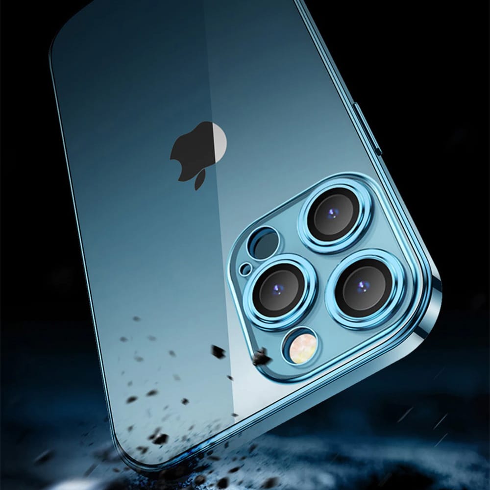 Etui do iPhone 13 Pro Max Premium Protect Full Cover z osłoną kamery i obiektywów 9H, górski niebieski (OUTLET)