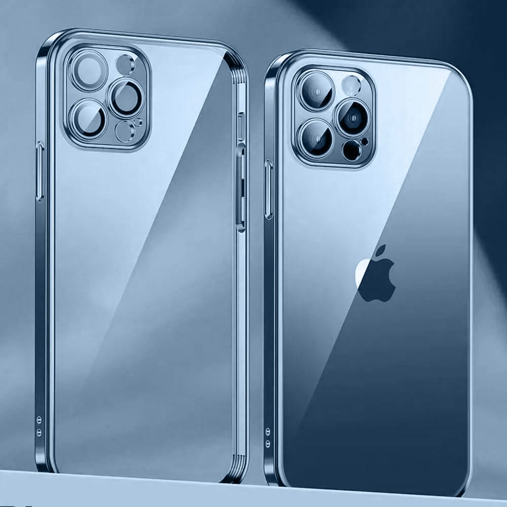 Etui do iPhone 13 Pro Max Premium Protect Full Cover z osłoną kamery i obiektywów 9H, górski niebieski (OUTLET)