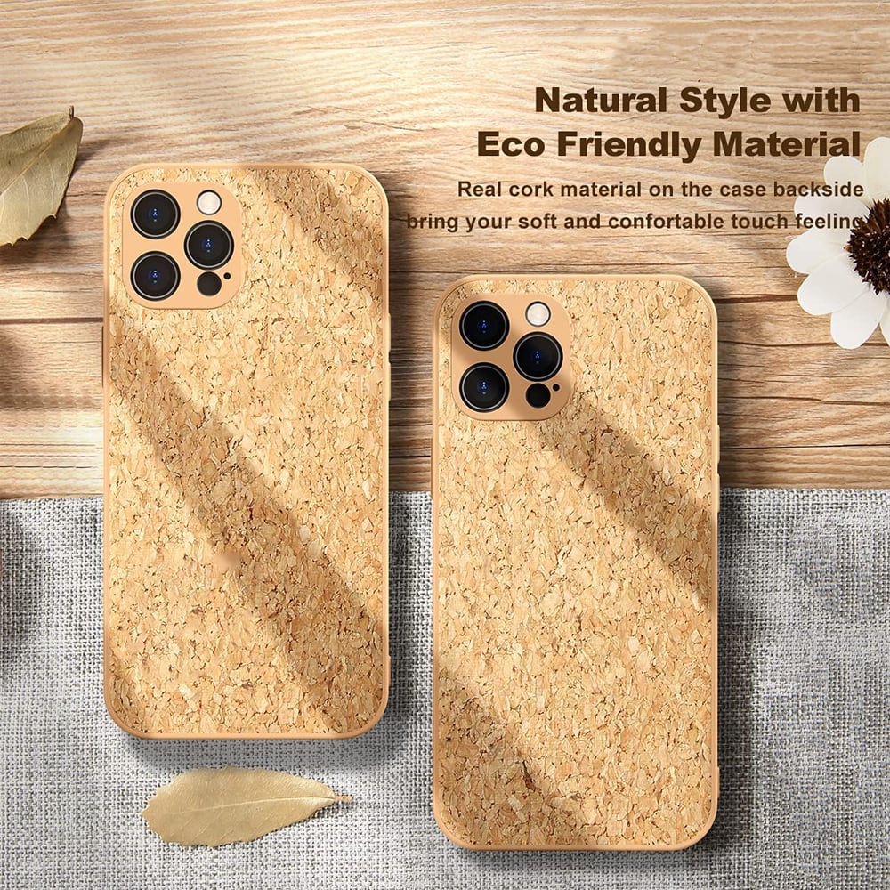 Etui do iPhone 13 Pro Max naturalne drewniane korkowe