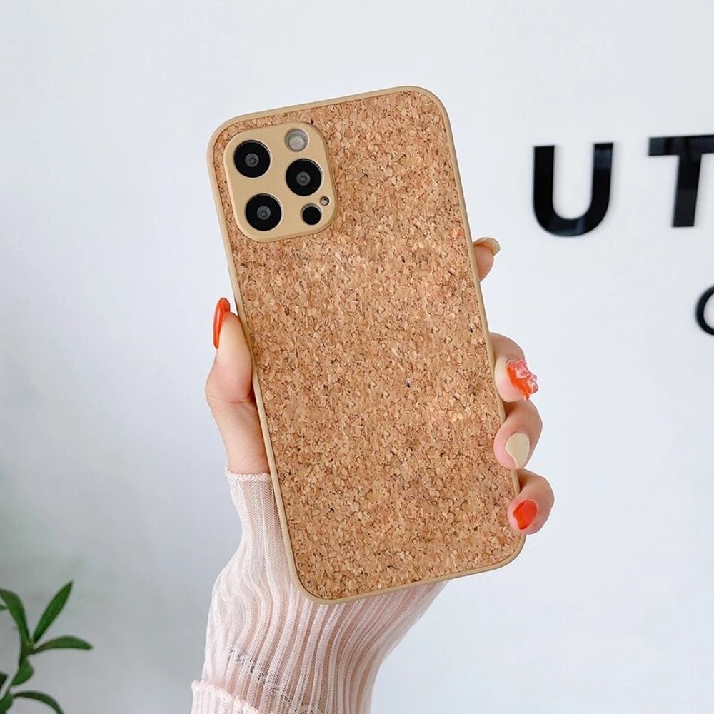 Etui do iPhone 13 Pro Max naturalne drewniane korkowe