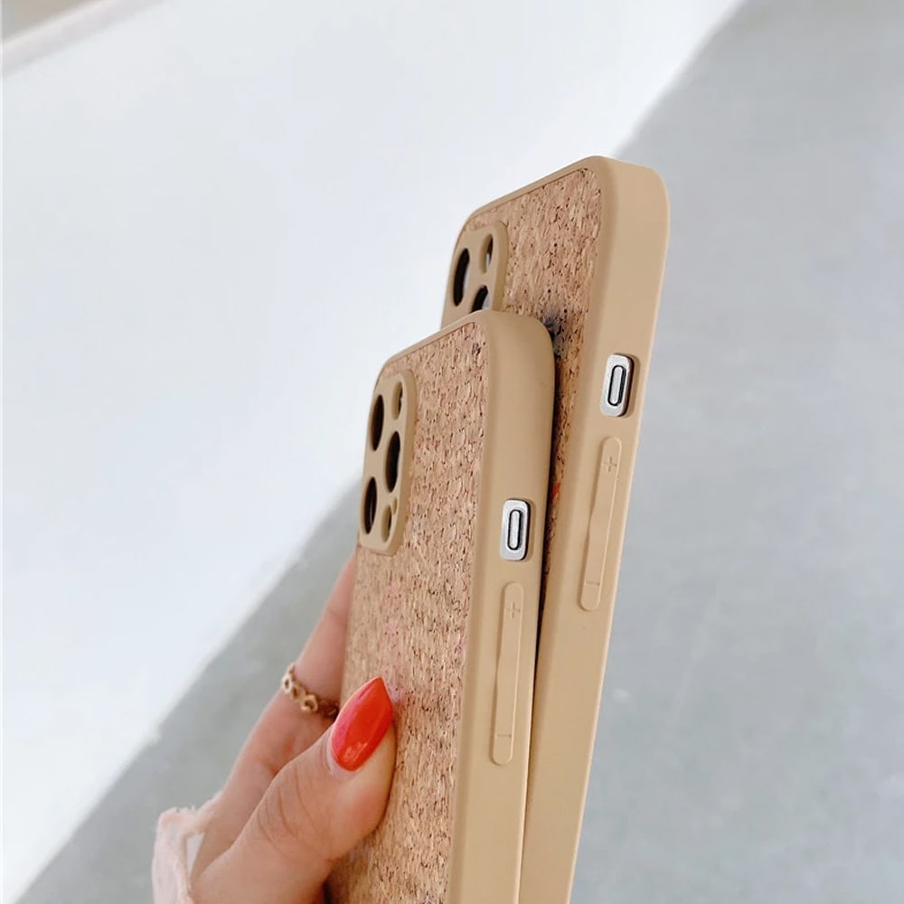 Etui do iPhone 13 Pro Max naturalne drewniane korkowe