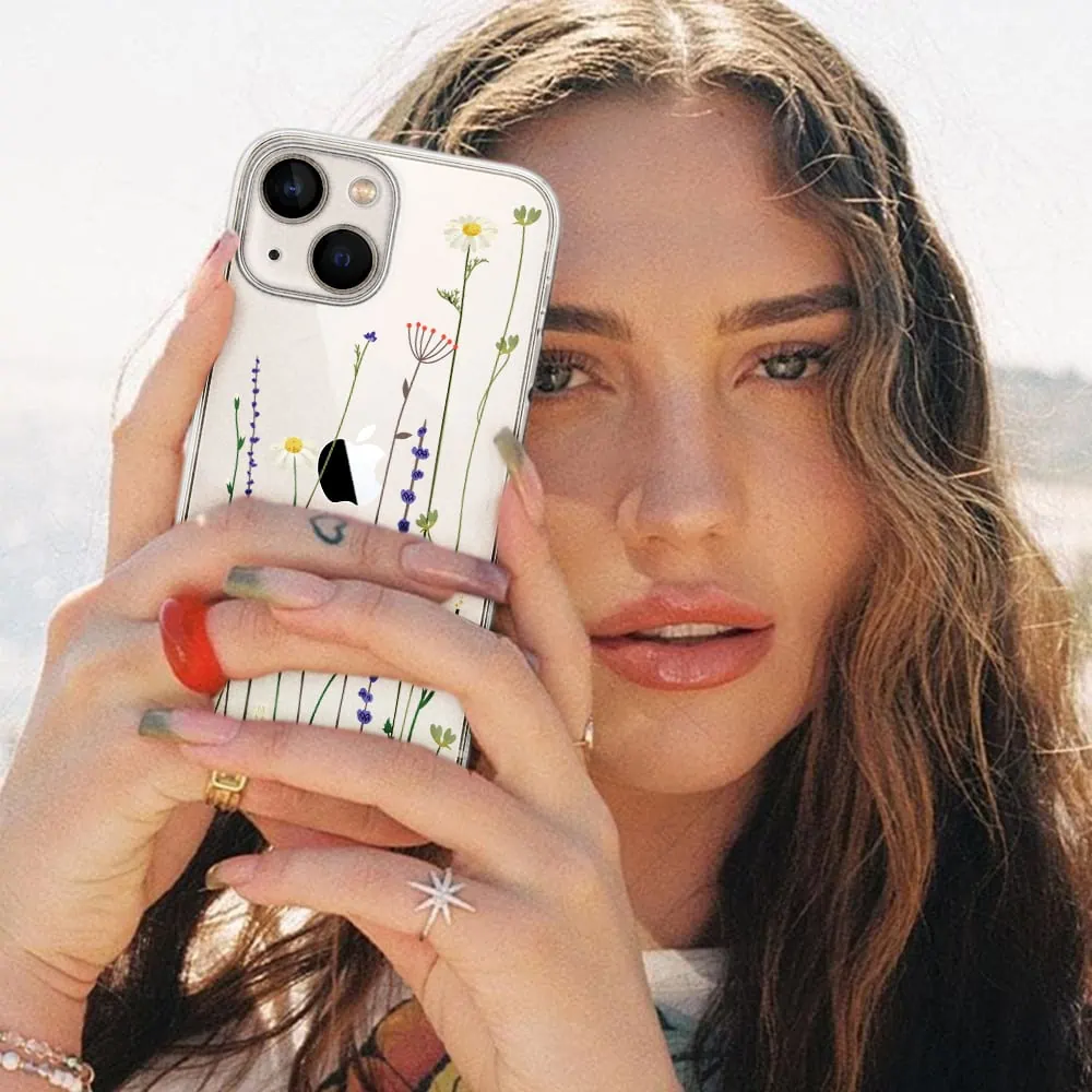 Etui do iPhone 14 Plus, wiosenne kwiaty