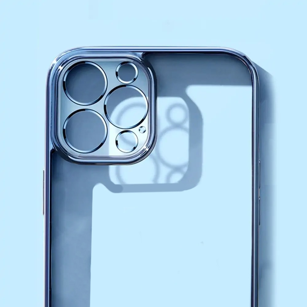 Etui do iPhone 13 Pro Max premium blue z osłoną kamery, górski niebieski (OUTLET)