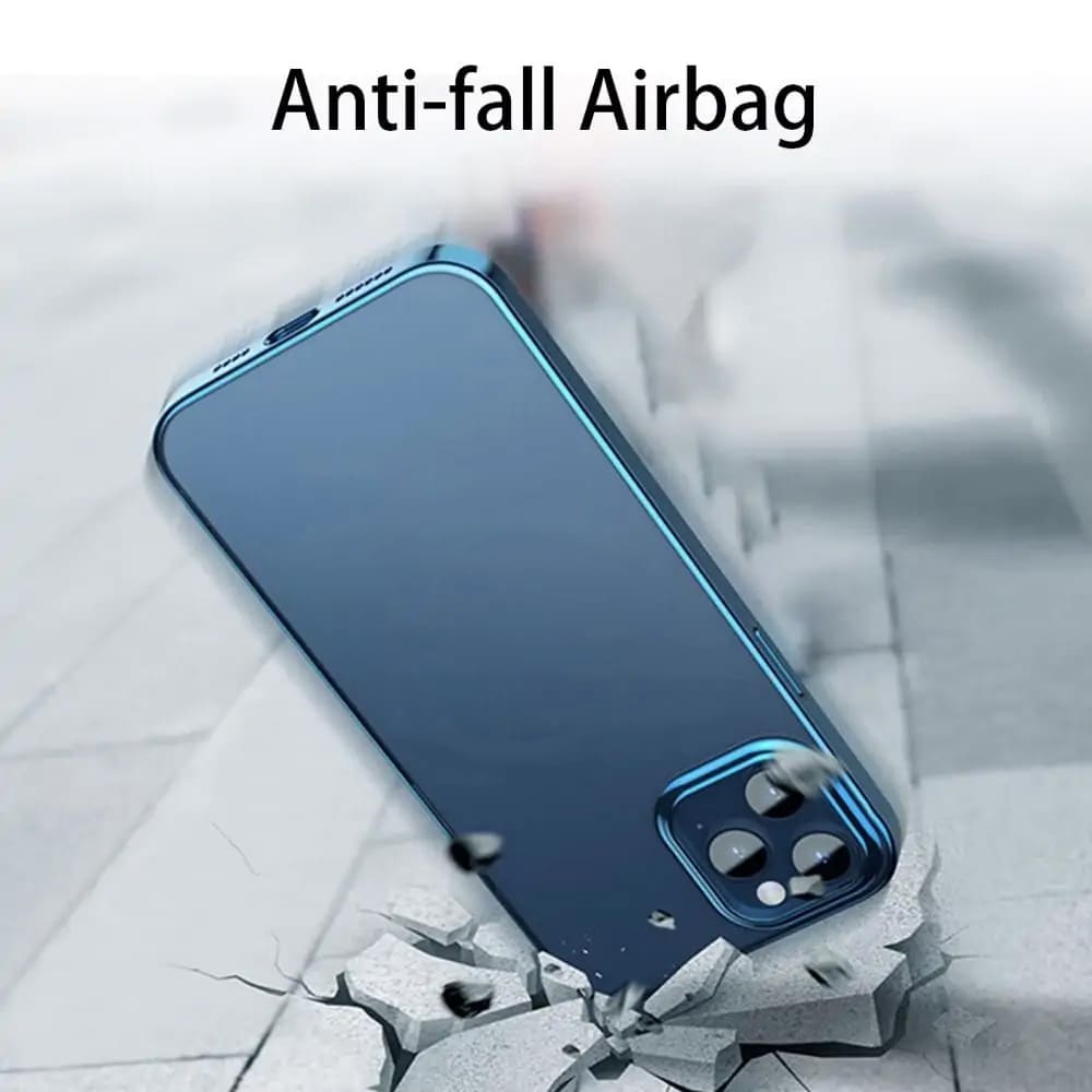 Etui do iPhone 13 Pro Max premium blue z osłoną kamery, górski niebieski (OUTLET)