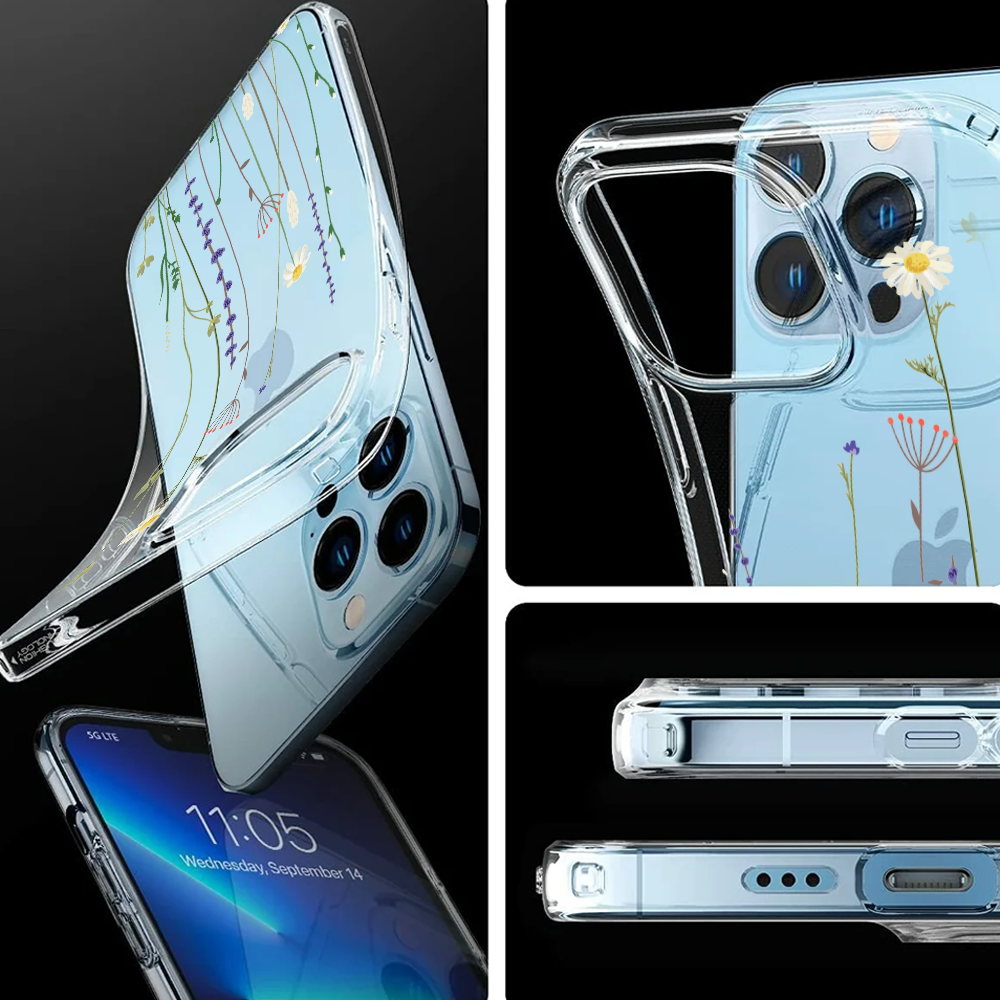 Etui do iPhone 13 Pro wiosenne kwiaty